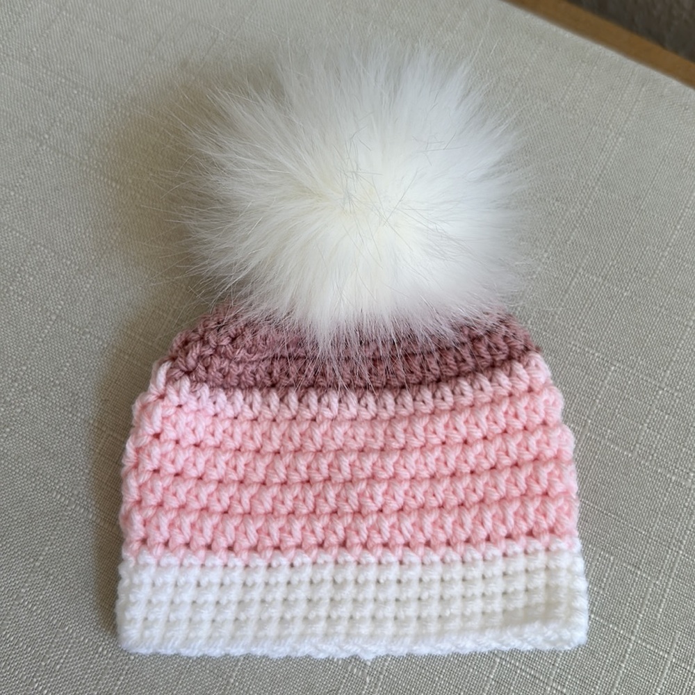 Newborn Spring Time Pink on Pink Baby Hat